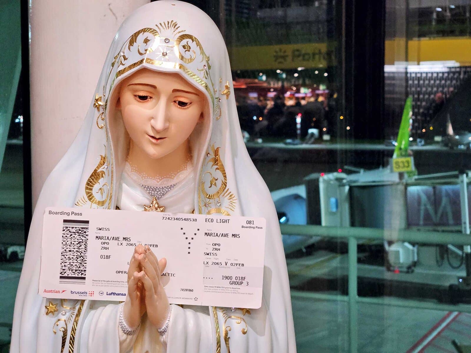 Ein Flugticket für «Mrs. Ave Maria»