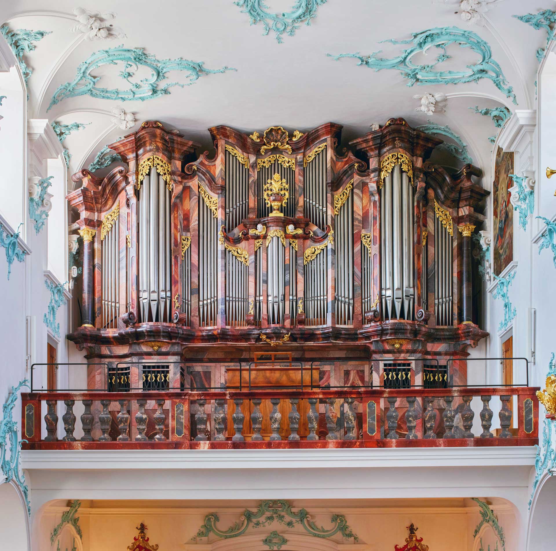 Die Orgel in der Stiftskirche Beromünster.